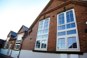 Shirland primary school with its new windows
