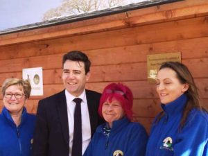 From left: June Doorey, Andy Burnham, Mayor of Greater Manchester, Christine Dickenson and Nicola Harrison