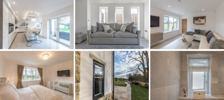 montage of images of the interior of a property built by Millbrook Developments