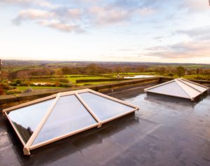 Elevate Lantern Roof x 2 on the top of a heritage property in the Derbyshire Dales